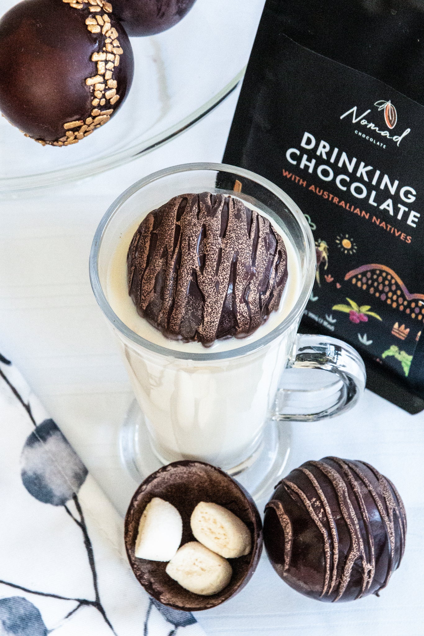 HOT CHOCOLATE BOMB WITH AUSTRALIAN NATIVE