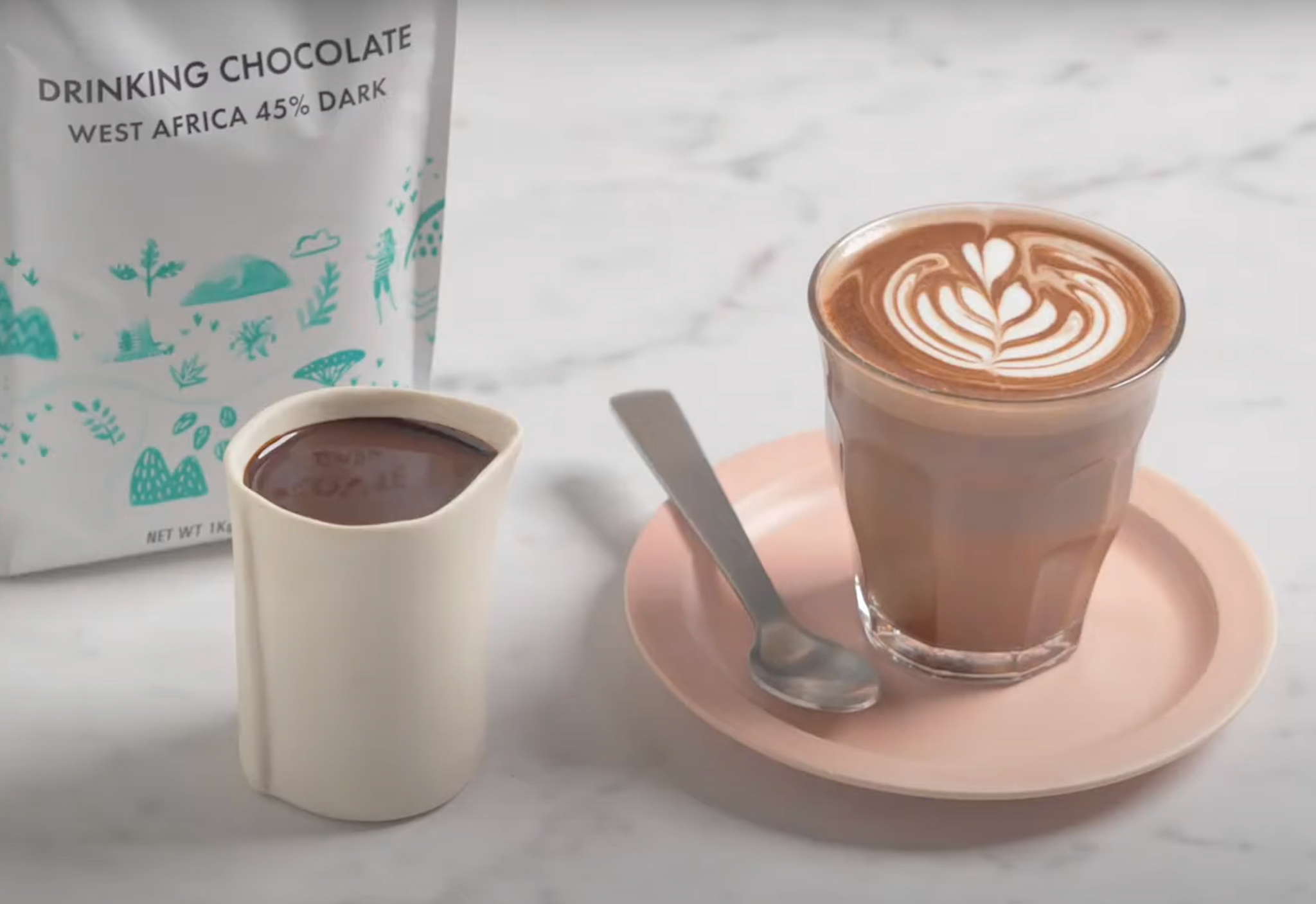 HOT CHOCOLATE MADE WITH CHOCOLATE SYRUP