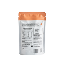 Load image into Gallery viewer, Nomad Chocolate Organic Drinking Chocolate Dominican 55% Dark back of bag, dairy free and gluten free