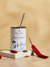 Load image into Gallery viewer, Organic and vegan drinking chocolate with  Dominican cacao, chilli, cinnamon, nutmeg, clove and ginger