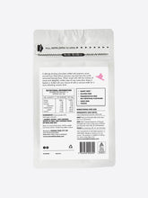 Load image into Gallery viewer, Dark hot chocolate with rose, back of bag