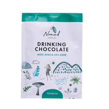 Load image into Gallery viewer, Nomad Drinking Chocolate West Africa 45% Dark, 40g bag front label