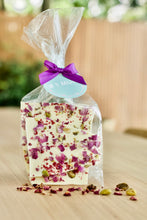 Load image into Gallery viewer, Rose, Pistachio and Raspberry White Chocolate Bark