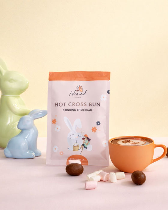 HOT CHOCOLATE HOT CROSS BUN